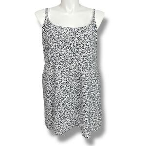 Old Navy Womens Floral Sundress Sleeveless Scoop Neck Smocked Pockets XXL Petite